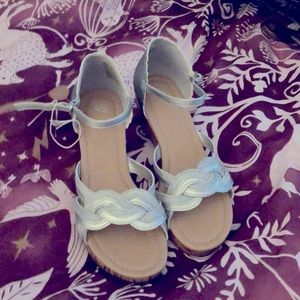 Size 4 silver heels